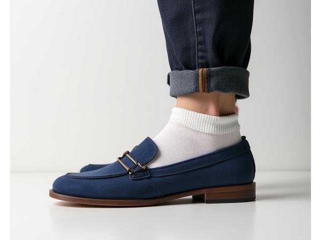 Kaus kaki no-show yang hampir tidak terlihat di dalam sepatu